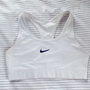White Nike Sports Bra